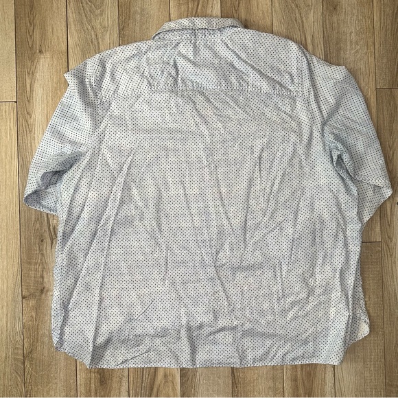 Talbots Blue Button-Down Long Sleeve Blouse - Picture 4 of 6